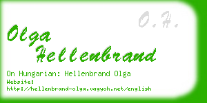 olga hellenbrand business card